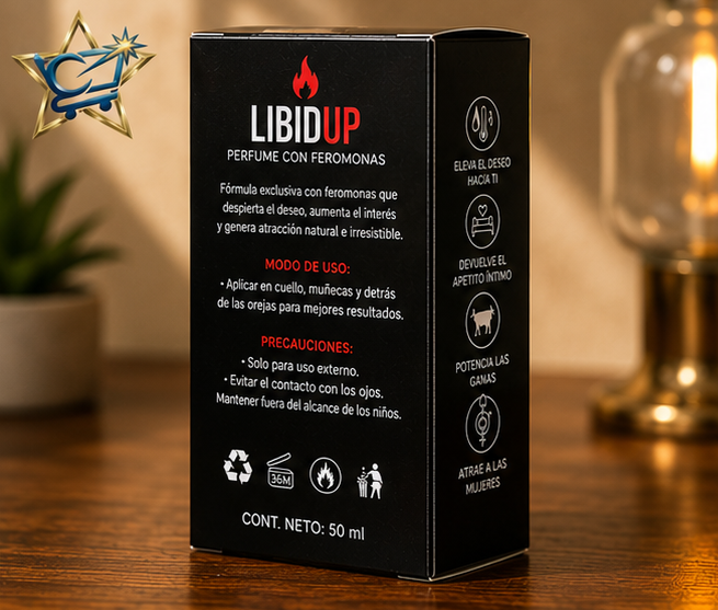 LIBIDUP – Perfume con Feromonas para Hombre | 50 ml
