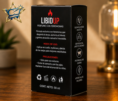 LIBIDUP – Perfume con Feromonas para Hombre | 50 ml